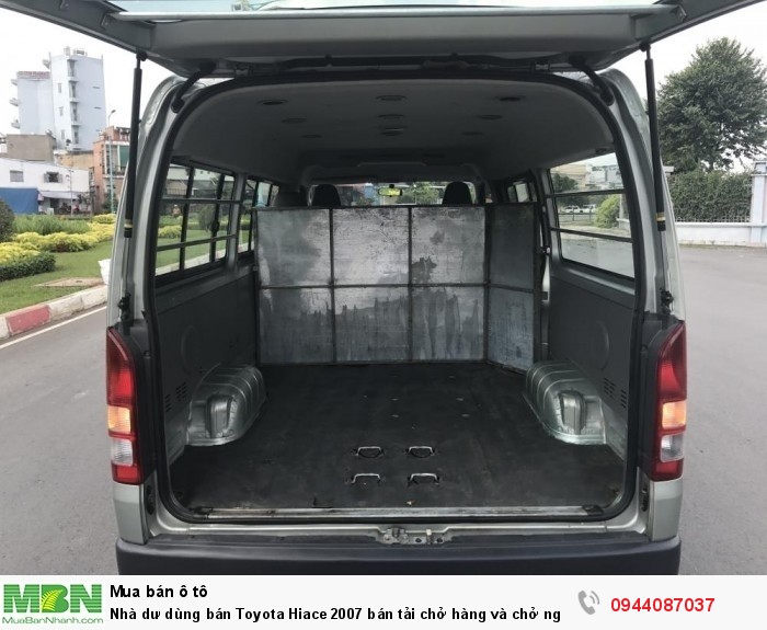 Nhà dư dùng bán Toyota Hiace 2007 bán tải chở hàng và chở người 06 chỗ