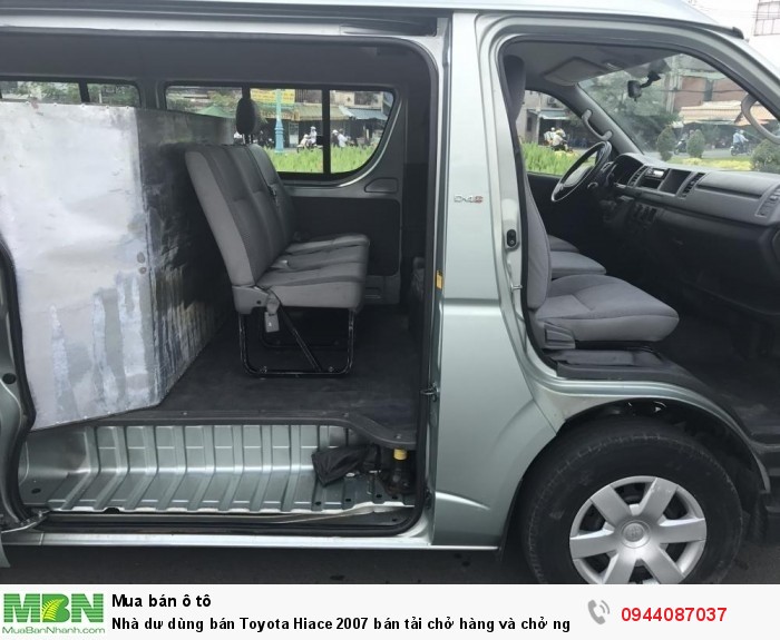 Nhà dư dùng bán Toyota Hiace 2007 bán tải chở hàng và chở người 06 chỗ