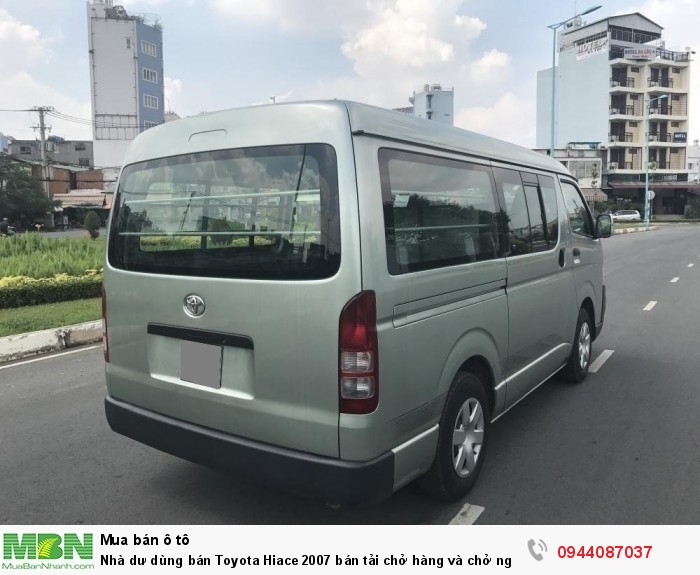 Nhà dư dùng bán Toyota Hiace 2007 bán tải chở hàng và chở người 06 chỗ