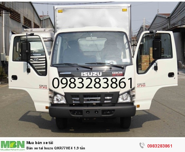 Bán xe tai Isuzu QKR77HE4 1.9 tấn
