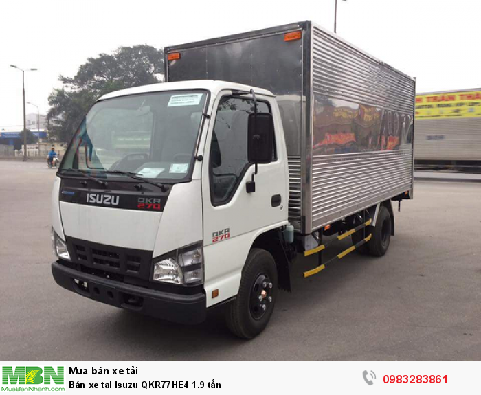 Bán xe tai Isuzu QKR77HE4 1.9 tấn