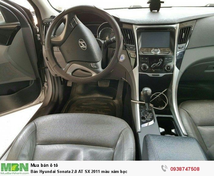 Bán Hyundai Sonata 2.0 AT SX 2011 màu xám bạc