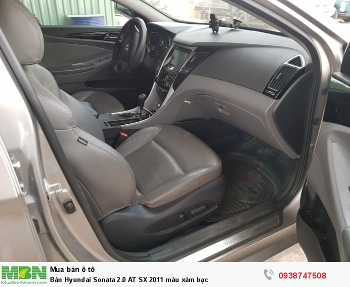 Bán Hyundai Sonata 2.0 AT SX 2011 màu xám bạc