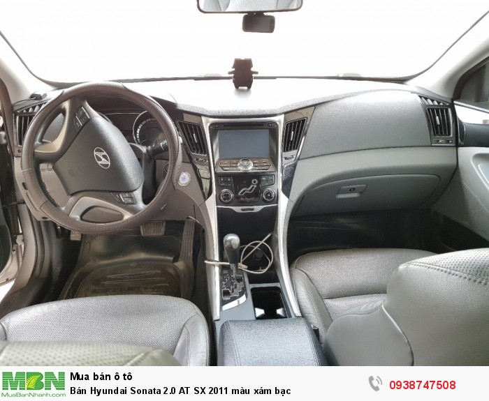 Bán Hyundai Sonata 2.0 AT SX 2011 màu xám bạc
