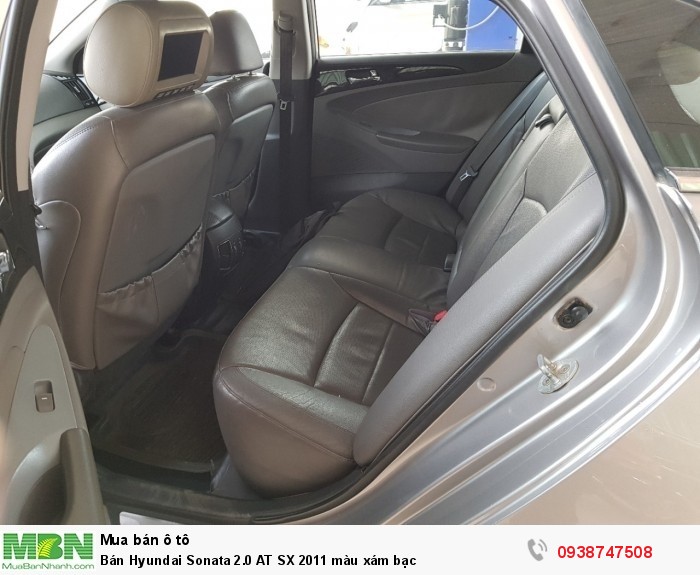 Bán Hyundai Sonata 2.0 AT SX 2011 màu xám bạc