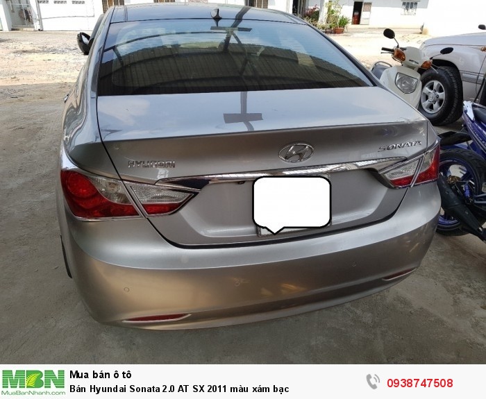Bán Hyundai Sonata 2.0 AT SX 2011 màu xám bạc