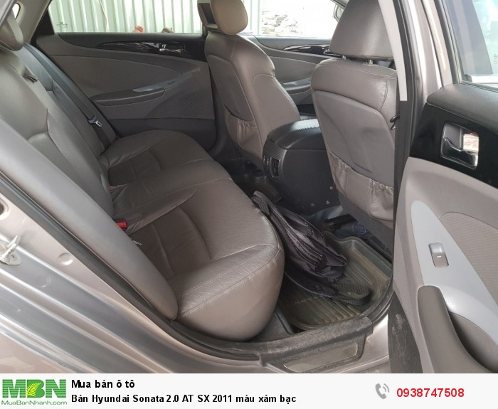 Bán Hyundai Sonata 2.0 AT SX 2011 màu xám bạc