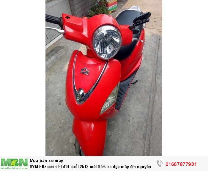 SYM Elizabeth Fi đời cuối 2k13 mới 95% xe đẹp máy êm nguyên zin 1 đời chủ sử dụng