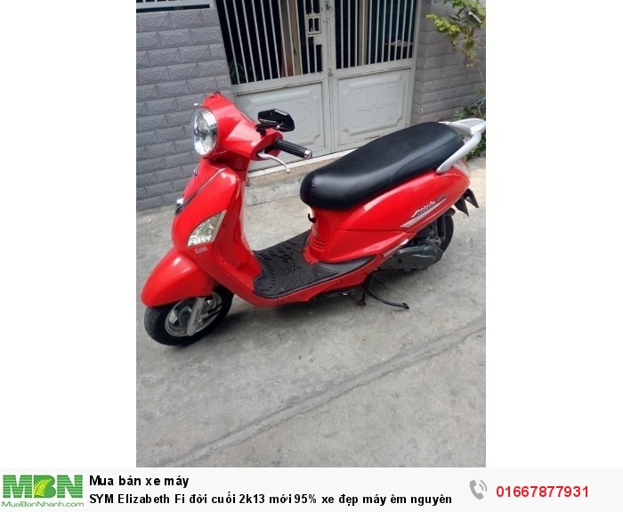 SYM Elizabeth Fi đời cuối 2k13 mới 95% xe đẹp máy êm nguyên zin 1 đời chủ sử dụng