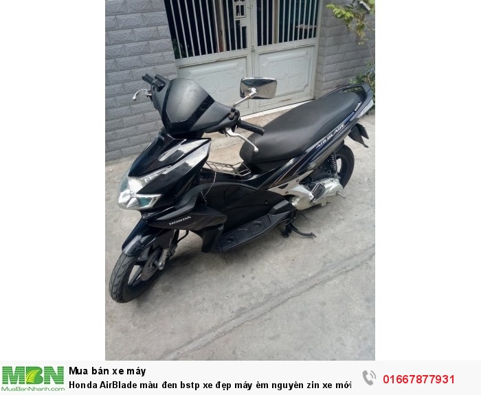 Honda AirBlade màu đen bstp xe đẹp máy êm nguyên zin xe mới 95%