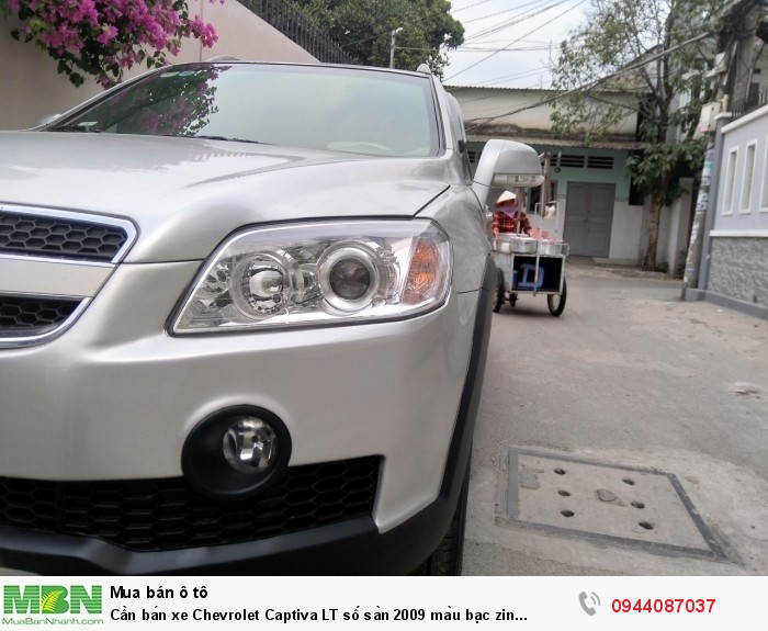 Cần bán xe Chevrolet Captiva LT số sàn 2009 màu bạc zin cực chất