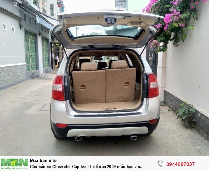 Cần bán xe Chevrolet Captiva LT số sàn 2009 màu bạc zin cực chất