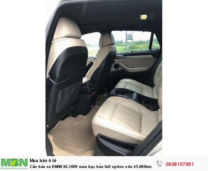 Cần bán xe BMW X6 2009 màu bạc bản full option odo 45.000km.