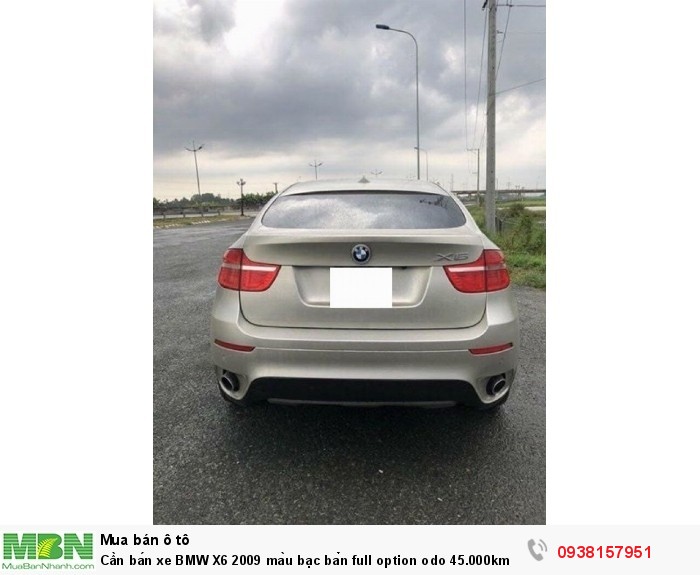 Cần bán xe BMW X6 2009 màu bạc bản full option odo 45.000km.