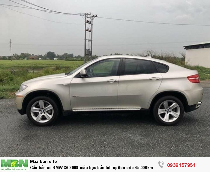 Cần bán xe BMW X6 2009 màu bạc bản full option odo 45.000km.