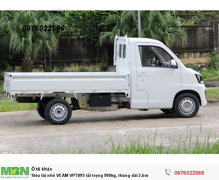 Siêu tải nhỏ VEAM VPT095 tải trọng 990kg, thùng dài 2.6m