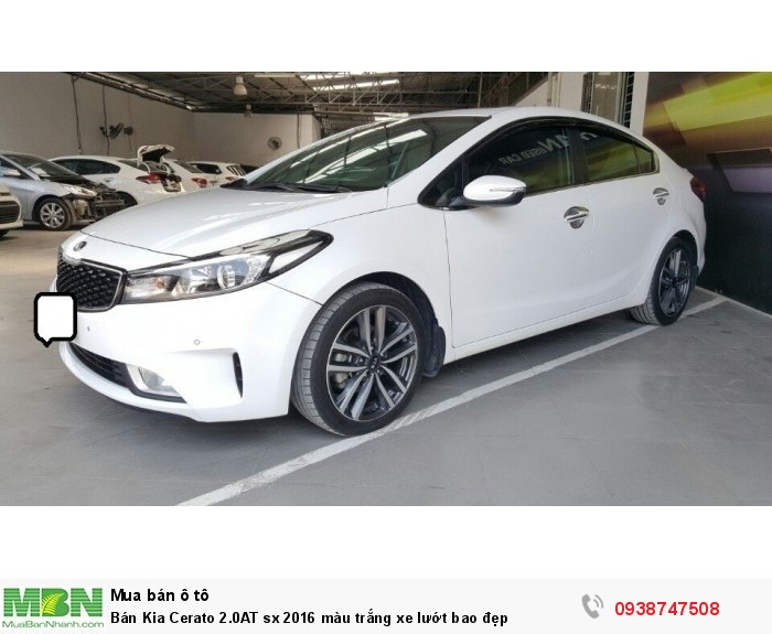 Bán Kia Cerato 2.0AT sx 2016 màu trắng xe lướt bao đẹp