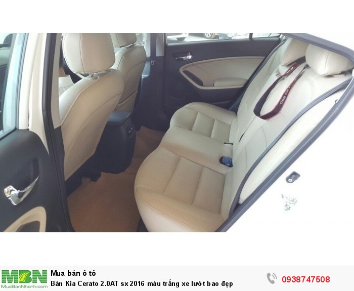 Bán Kia Cerato 2.0AT sx 2016 màu trắng xe lướt bao đẹp