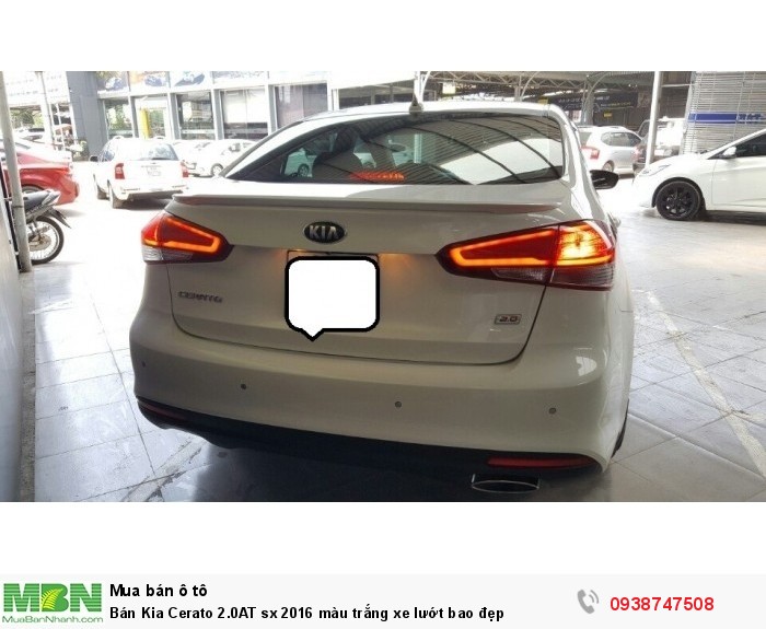 Bán Kia Cerato 2.0AT sx 2016 màu trắng xe lướt bao đẹp