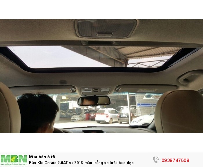 Bán Kia Cerato 2.0AT sx 2016 màu trắng xe lướt bao đẹp