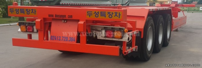Sơ mi rơ mooc xương 3 trục, 45 feet. Lô mới về. Giá 320 TR. Hỗ trợ trả góp 80%.