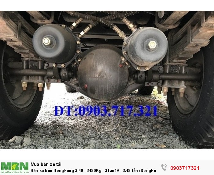 Bán xe ben DongFeng 3t49 - 3490Kg - 3Tan49 - 3.49 tấn (DongFeng Trường Giang 3T49)