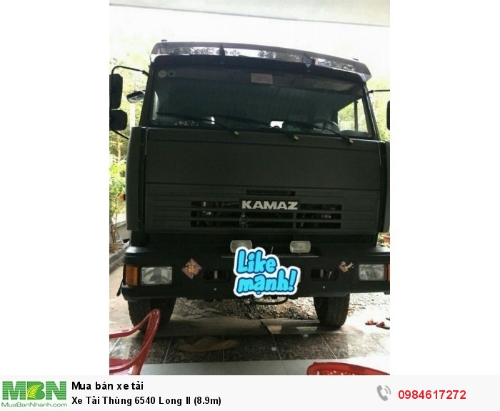 Xe Tải Thùng KAMAZ 6540 Long II (9m1)