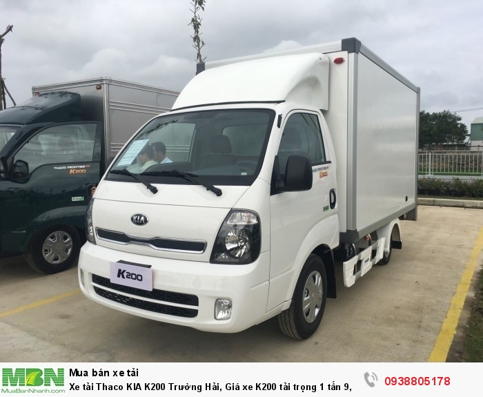 Xe tải Thaco KIA K200 Trường Hải, Giá xe K200 tải trọng 1 tấn 9, xe tải 1t9 thaco, Hỗ trợ trả góp 75% giá trị xe