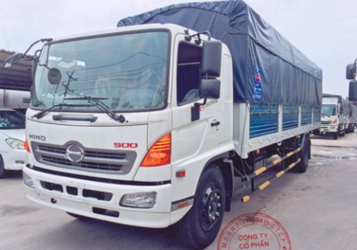 Xe tải 8 tấn hino fg89jpsl thùng mui bạt , kín