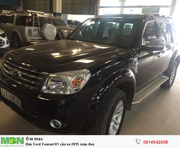 Bán Ford Everest 01 cầu sx 2015 màu đen
