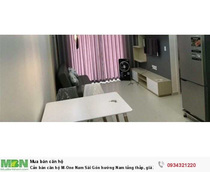Cần bán căn hộ M-One Nam Sài Gòn hướng Nam tầng thấp, DT:63m2 (thông tin chính xác 100%)