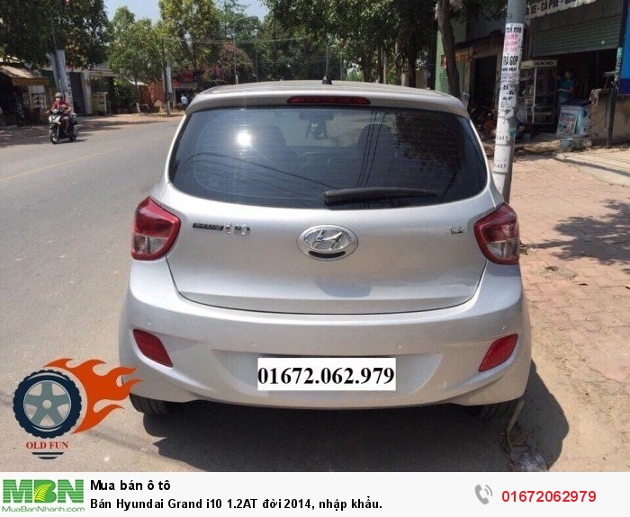 Bán Hyundai Grand i10 1.2AT đời 2014, nhập khẩu.