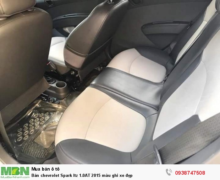 Bán chevrolet Spark ltz 1.0AT 2015 màu ghi xe đẹp