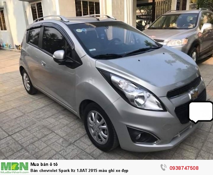 Bán chevrolet Spark ltz 1.0AT 2015 màu ghi xe đẹp