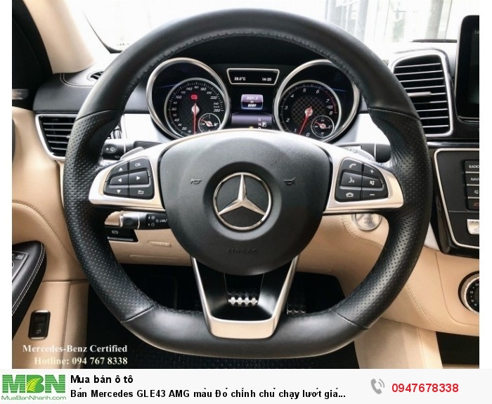 Bán Mercedes GLE43 AMG màu Đỏ chính chủ chạy lướt giá tốt
