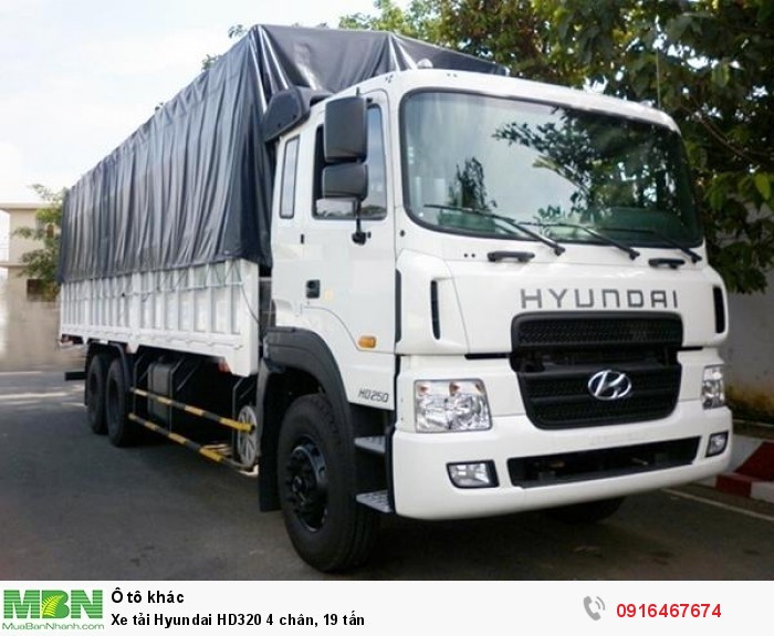 Xe tải Hyundai HD320 4 chân, 19 tấn