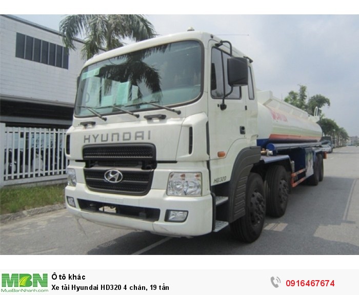 Xe tải Hyundai HD320 4 chân, 19 tấn