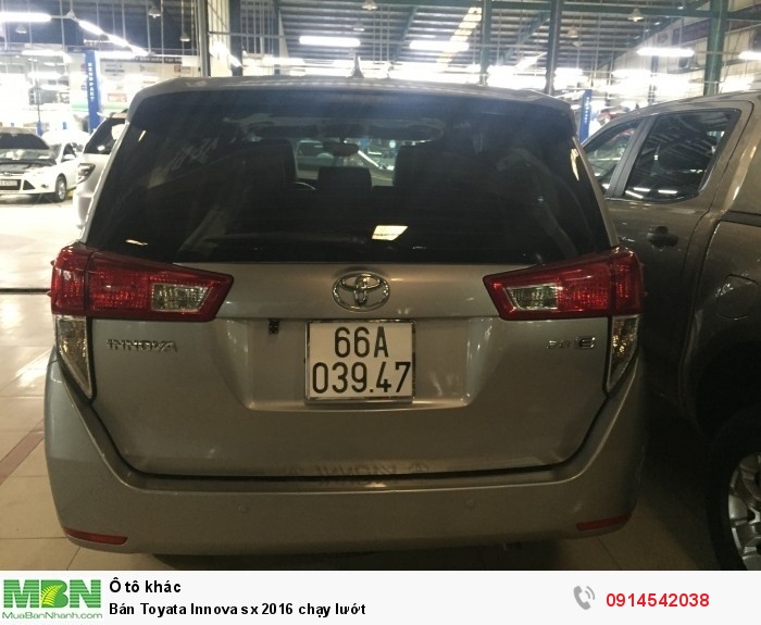 Bán Toyata Innova sx 2016 chạy lướt