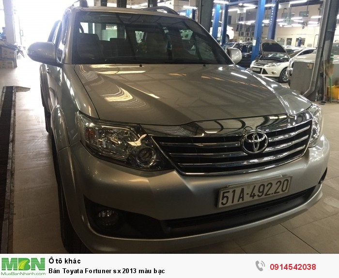 Bán Toyata Fortuner sx 2013 màu bạc