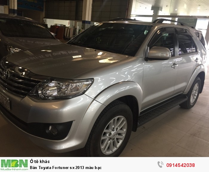 Bán Toyata Fortuner sx 2013 màu bạc