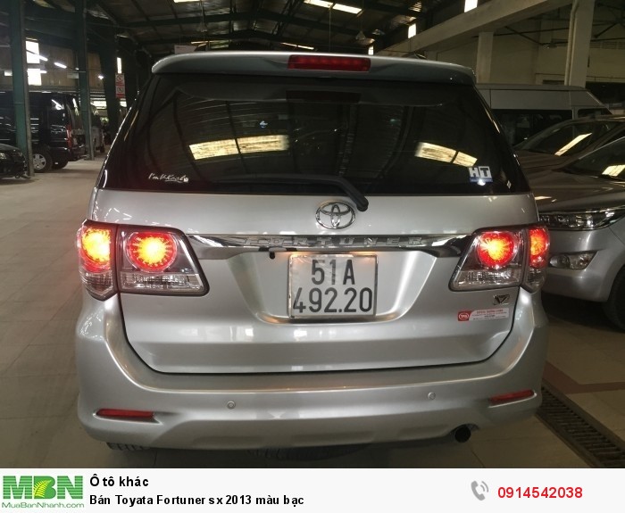 Bán Toyata Fortuner sx 2013 màu bạc