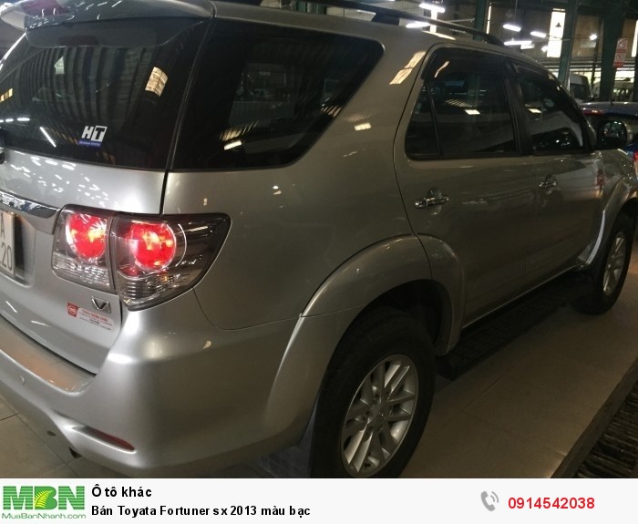 Bán Toyata Fortuner sx 2013 màu bạc