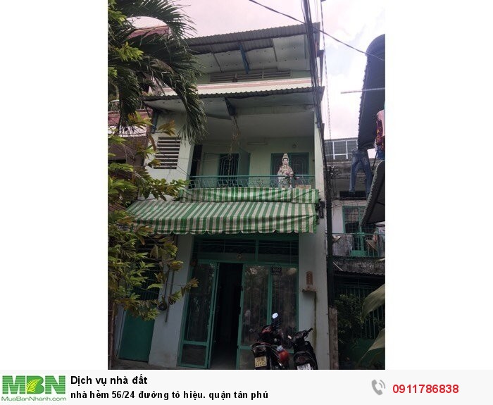Nhà hẻm 56/24 đường tô hiệu. quậnTân Phú