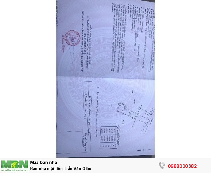 Bán nhà mặt tiền Trần Văn Giàu