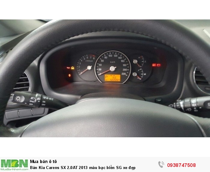 Bán Kia Carens SX 2.0AT 2013 màu bạc biển SG xe đẹp