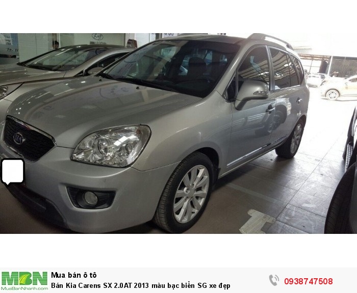 Bán Kia Carens SX 2.0AT 2013 màu bạc biển SG xe đẹp