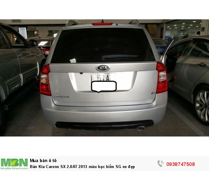Bán Kia Carens SX 2.0AT 2013 màu bạc biển SG xe đẹp