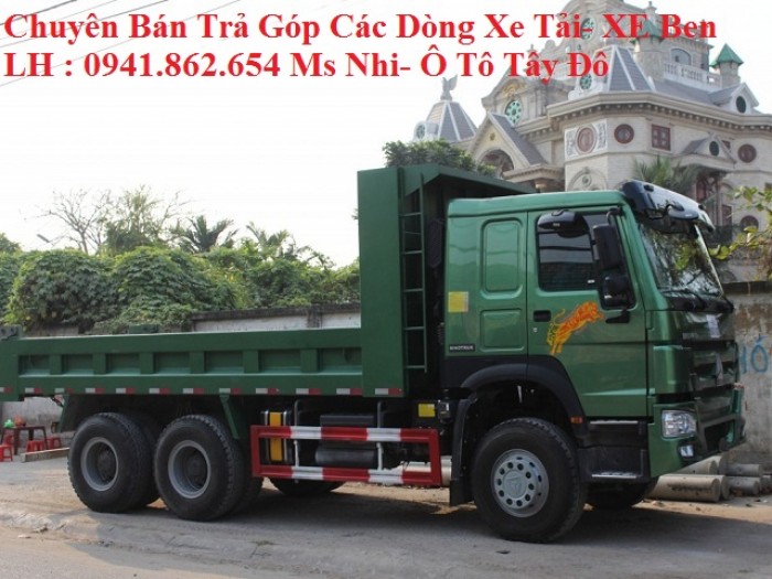 Cần Bán Gấp Xe Ben Howo 3 Chân-12 tấn- Hộ trợ Trã góp- Lãi Suất ưu đãi