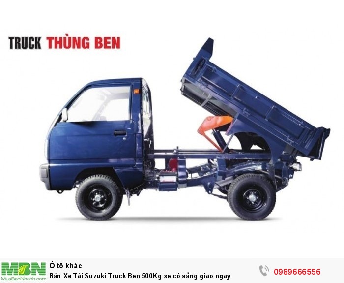 Bán Xe Tải Suzuki Truck Ben 500Kg xe có sẵng giao ngay