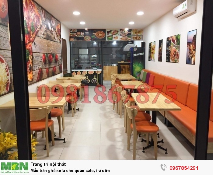 Mẫu bàn ghế sofa cho quán cafe, trà sữa